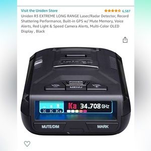 Uniden R3 Radar Detector